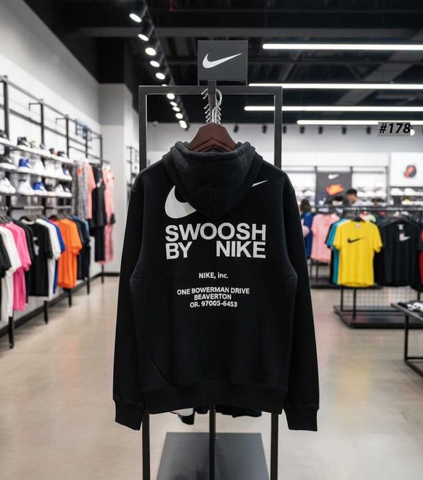 Спортивна Кофта Найк Джордан | Худи Черное NIKE JORDAN Swoosh By | Cotton 100%