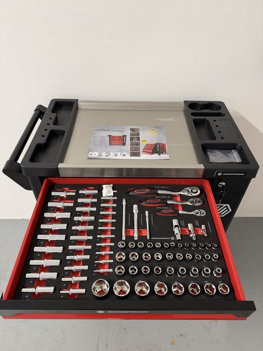 Carrinho de ferramentas 6 gavetas cheias