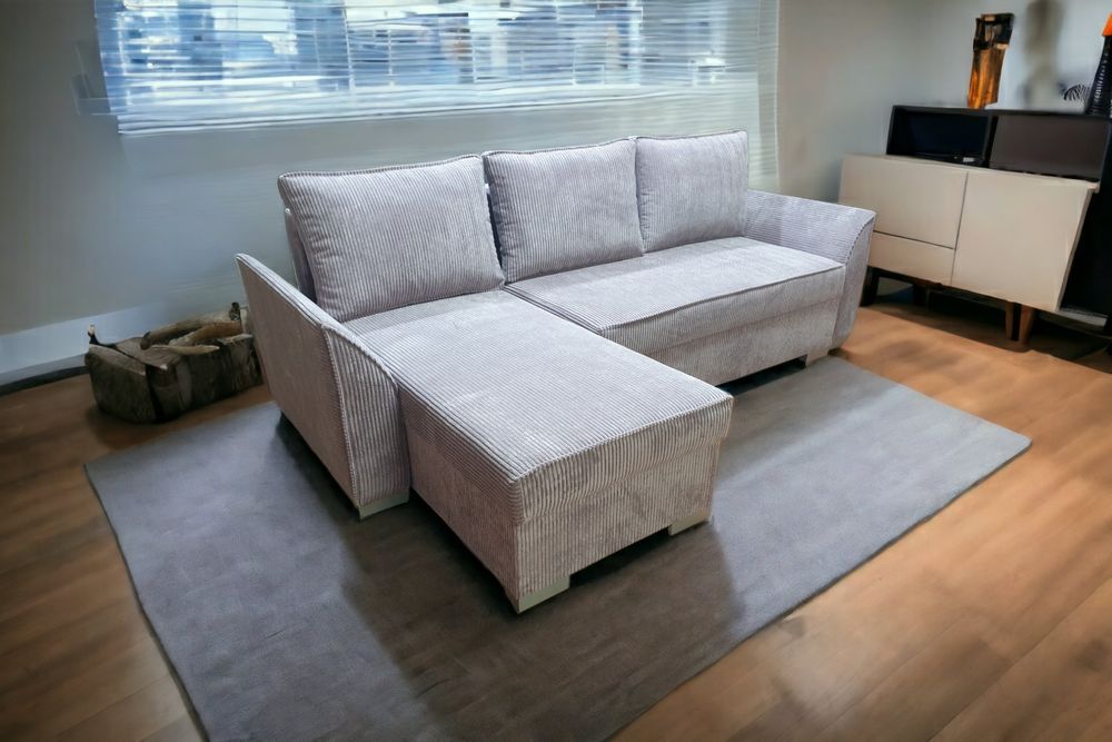 Naroznik Kanapa Sofa Funkcja Spania Poduszki Dostawa Cała Polska