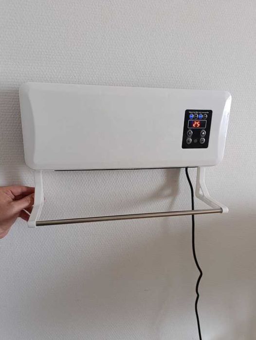 Обігрівач з пультом сушаркою настінний тепловентилятор дуйка LED екран