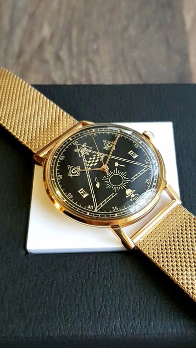 Годинник Луч Полет Масоны Механика СССР Калибр 2209 23 рубиновых камня