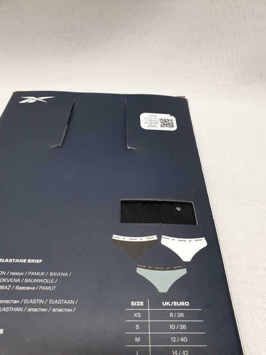 Figi damskie majtki bielizna komplet REEBOK 3PACK MIX