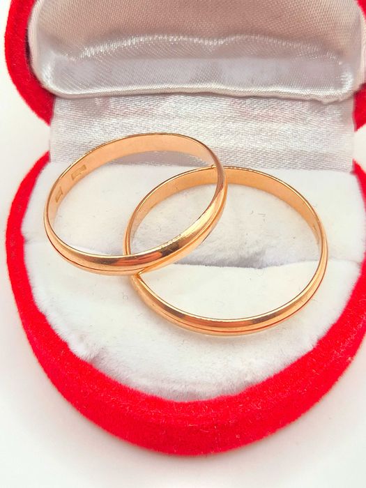 Komplet złotych obrączek pr.585 (14K).