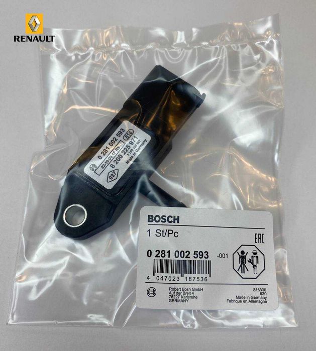 Датчик давления надува мапсенсор Bosch Trafic Vivaro Primastar 1.9DCI