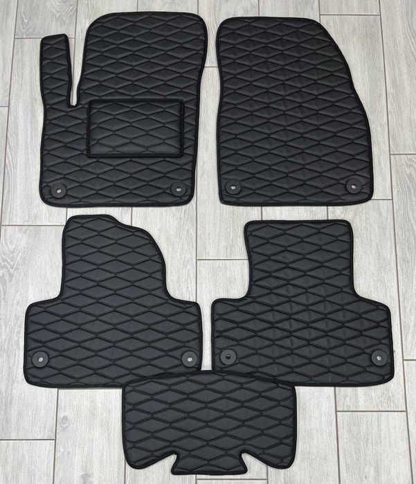 Коврики в салон Екошкіра,для Range Rover Evogue,Vogue,Velar,Range Rover Sport / Land Rover Discovery Sport автоковрики экокожа / коврики кожаные