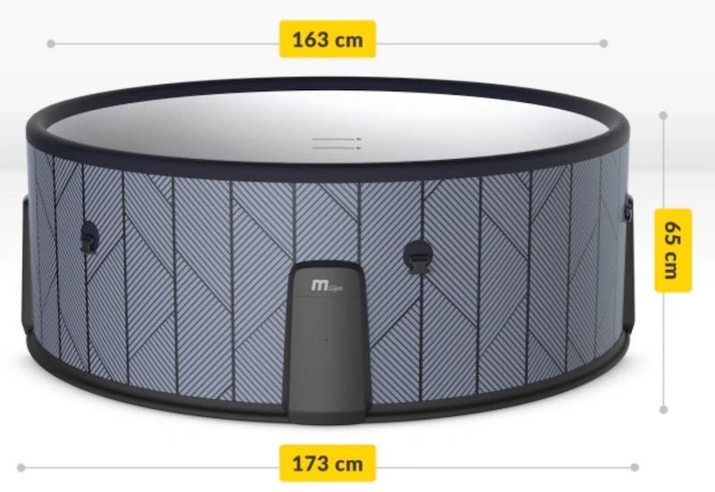 Jacuzzi dmuchane z WiFi, 6 os. 138 dysz.