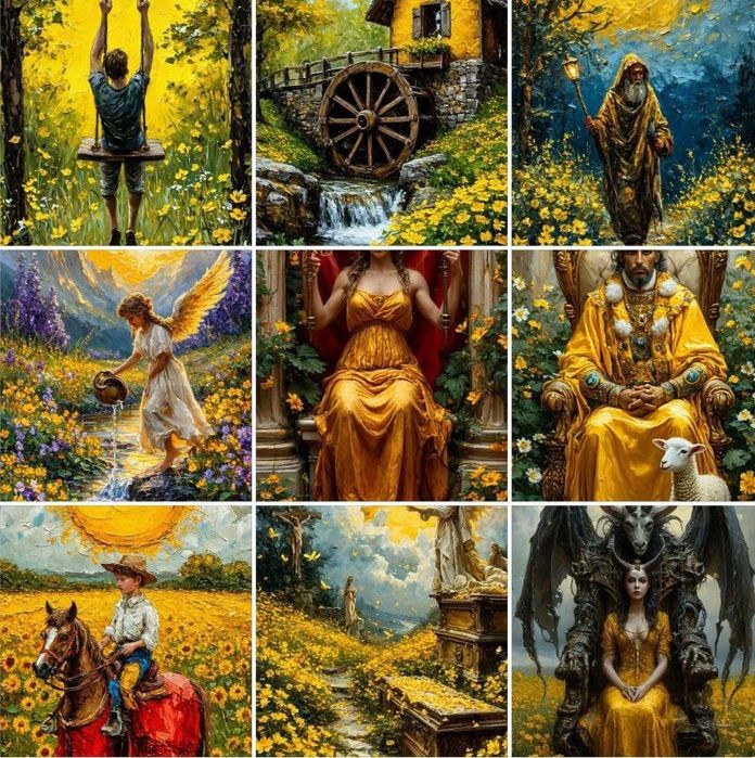 Обмін. Оригінал! Celandine Flower Tarot Таро Квітка Чистотіл Авторська