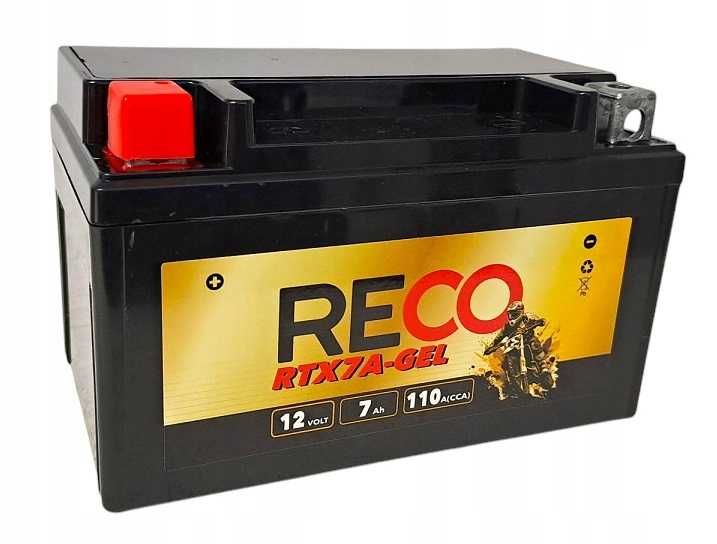 Akumulator motocyklowy RTX7A-GEL YTX7A-BS ETX7A 12V 7Ah 110A L+