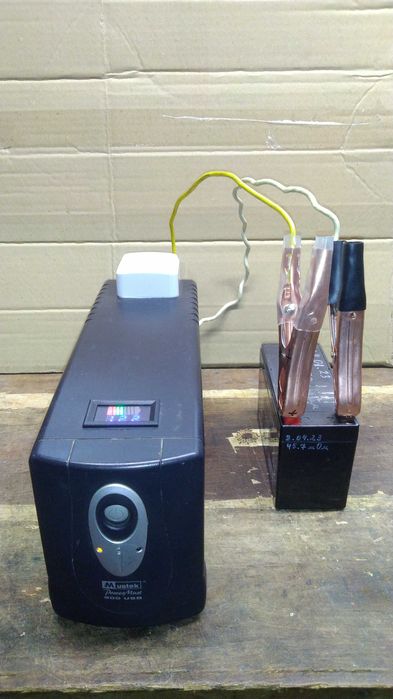 ИБП Mustek PowerMust 800 переделан под внешний АКБ