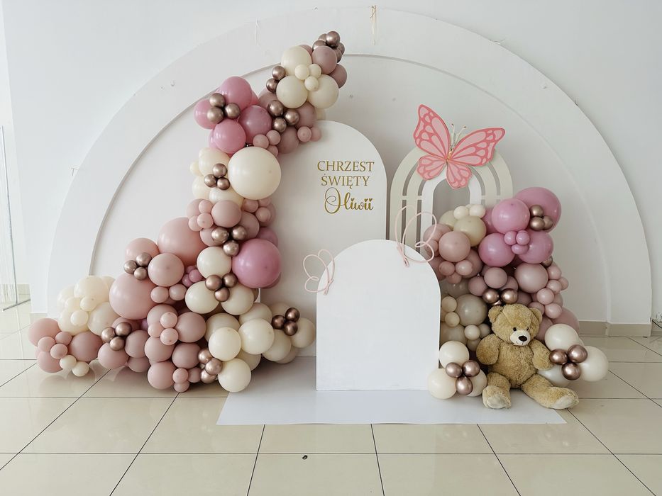 Dekoracja balonowa ścianka girlanda