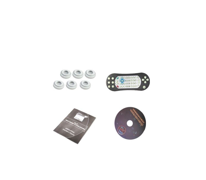 PANTALLA DE TECHO HD 1080P XTRONS 13,3" CON LUZ DVD HDMI SD USB Y ALTAVOCES