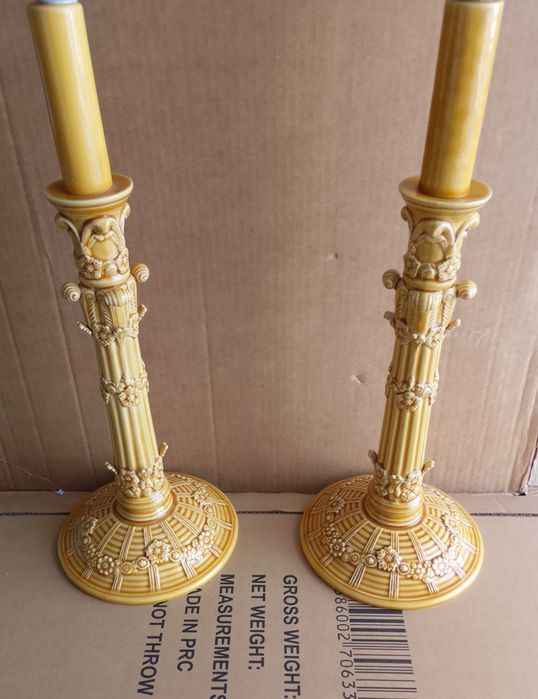 Par de candeeiros Bordalo Pinheiro