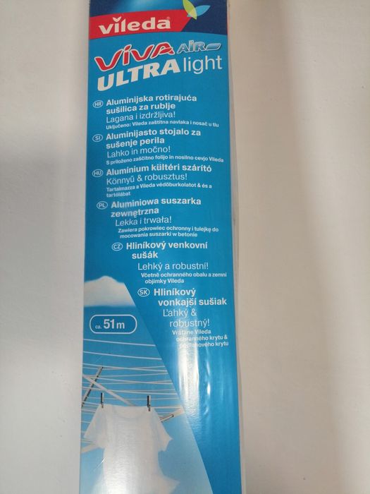 Suszarka ogrodowa Vileda Viva Air Ultra Light 51m.