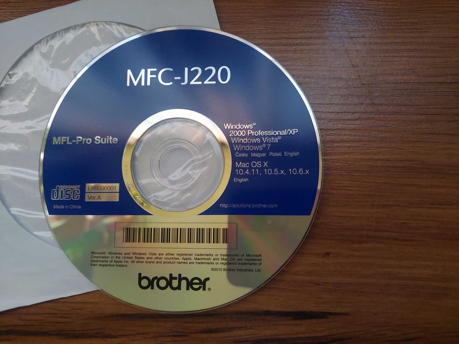Płyta instalacyjna Drukarka Brother MFC-J220