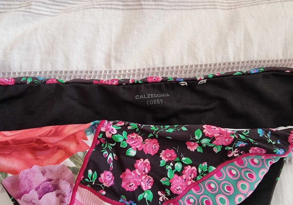 Calzedonia Novo | Parte de baixo de bikini rosa floral, tamanho S