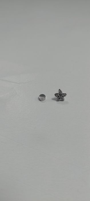 Kolczyk do nosa , ucha PIERCING 1 sztuka kwiatuszek z wkretką