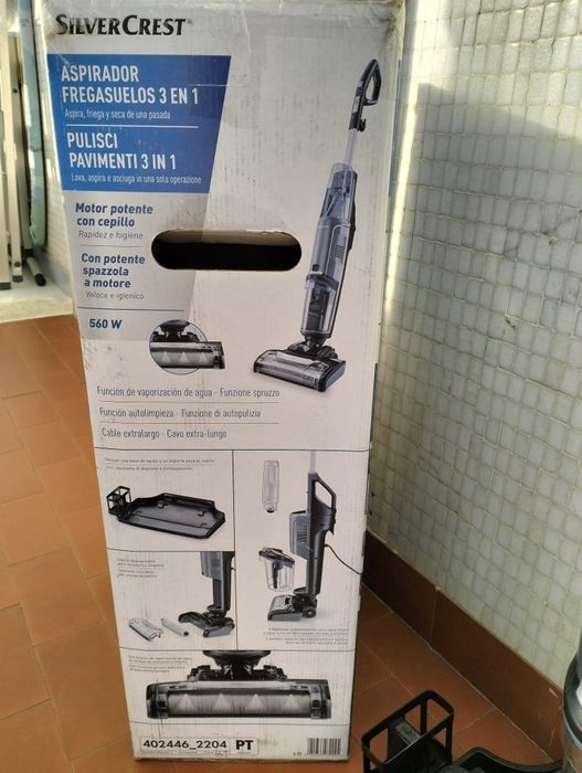 Aspirador 3 em 1: aspira, lava e seca