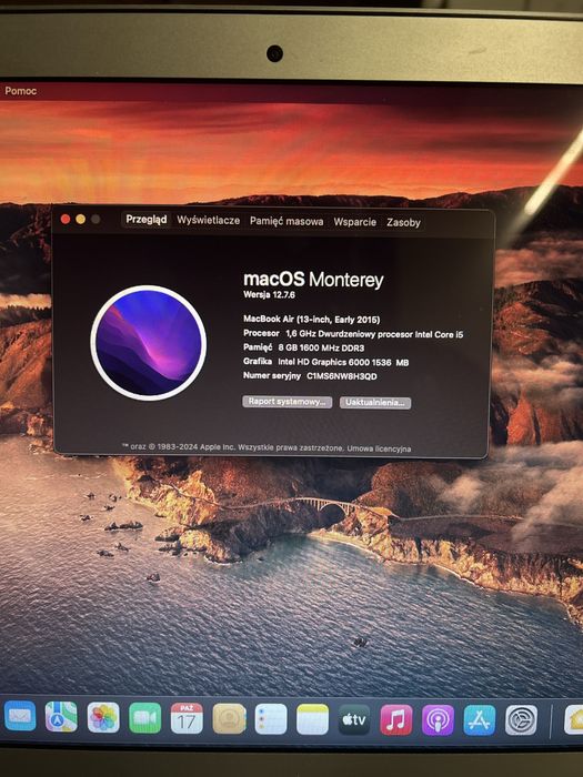 Macbook Air 13-inch Early 2015 Intel Core i5