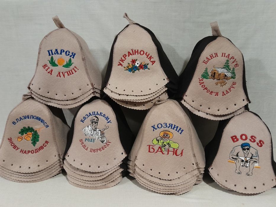 4 мм плотный фетр термо шапка в баню сауну лазню качество