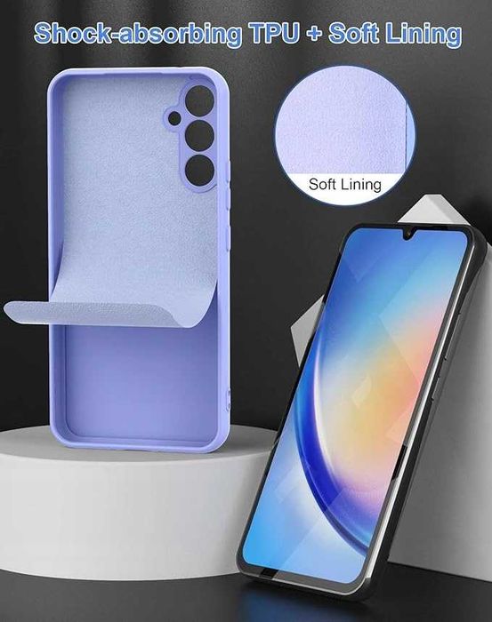 Etui Case Pokrowiec Obudowa Plecki Samsung Galaxy A34 Fioletowy