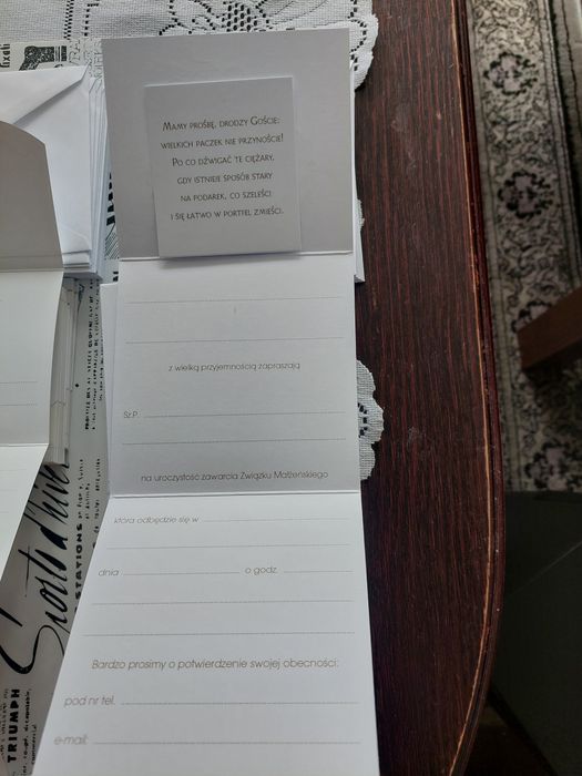 Zaproszenia na ślub