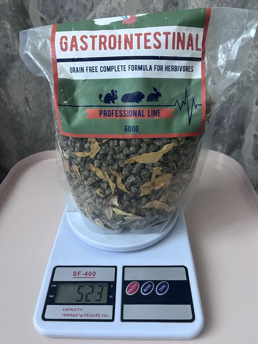 Корм для гризунів (шишншила/дегу/мурчак/кролик). Gastrointestinal