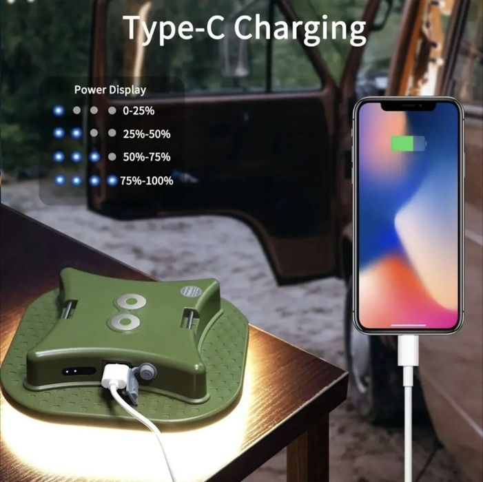 Потужний кемпінговий ліхтар MOS-LY01  80w 15600мАч