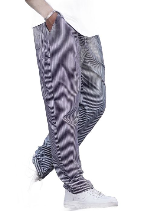 Madmext spodnie męskie casual proste w paski długie xl 5da