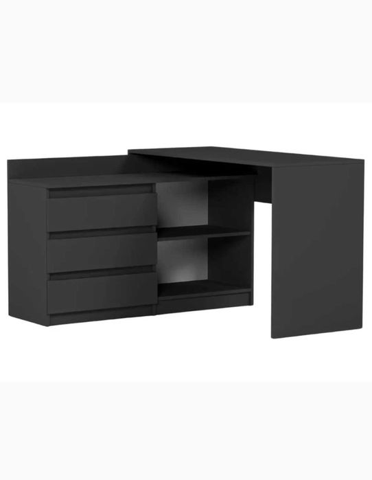 Biurko narożne grafit