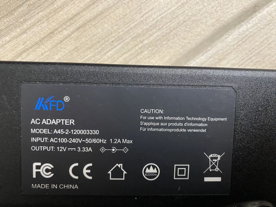 Продам Блок Живлення AC ADAPTER  MODEL: A45-2-120003330