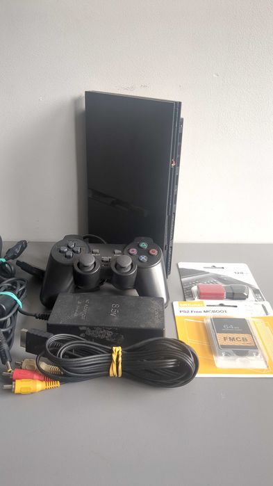 Zestaw Konsola PlayStation 2 Slim | GRY | PAD | KARTA FMCB 64MB | [PS2]