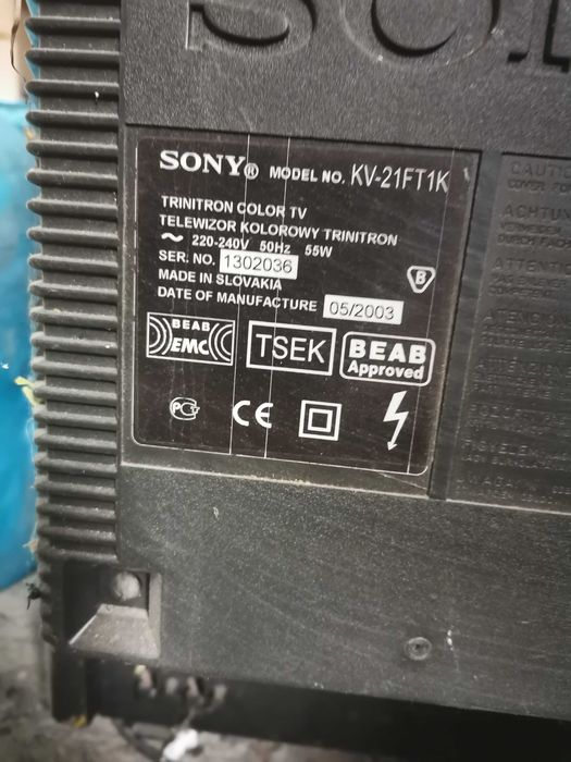 Телевізор sony trinitron kv-21ft1k