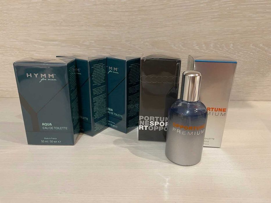 Туалетна вода для чоловіків - HYMM Aqua + Opportune Sport + Premium