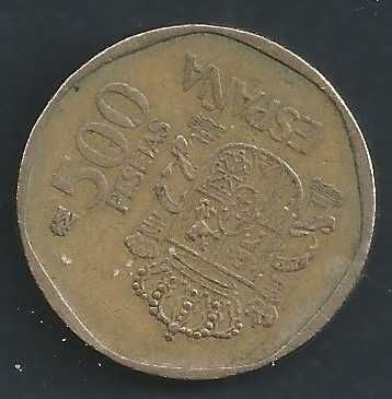 1989 Spanish 500 Pesetas Coin
