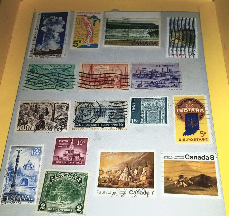 Марки тематика ГЕОГРАФИЯ И Здания