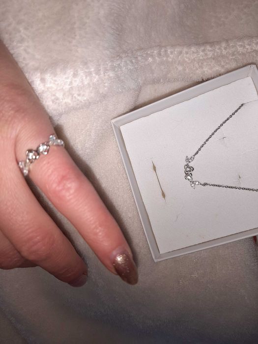 Colar e anel prata Magnólia Novo