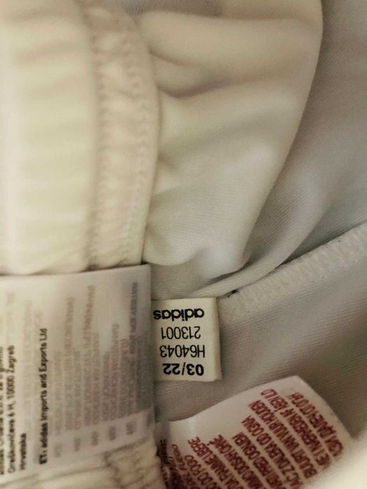 Spodenki Piłkarskie Adidas Białe 140