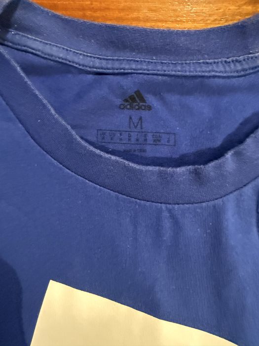 T-Shirt Azul Adidas, tamanho M