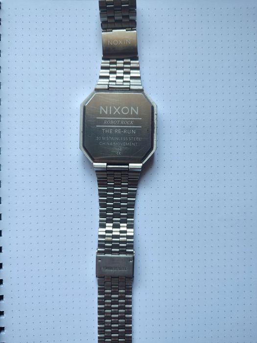 Relógio Nixon Re-Run prata