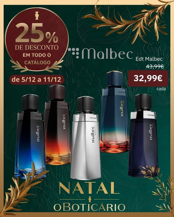 Linha de perfume Malbec
