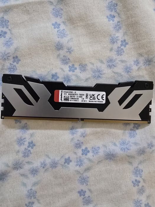 Memória Kingston Fury Renegade 2x16gb 32gb  6400mhz Cl 32