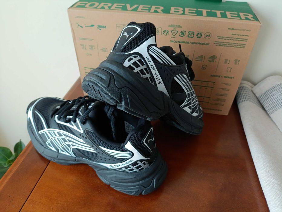 (r. Eur 44) Nowe buty Puma Velophasis Always On 395908,-02 czarne