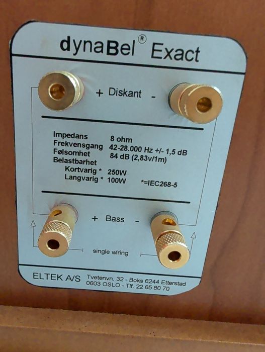 Kolumny głośnikowe DynaBel Exact