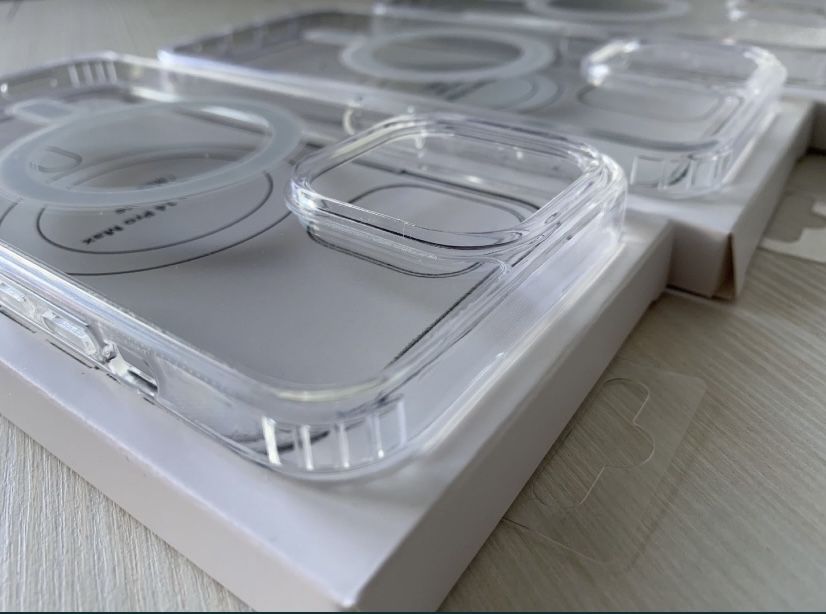 чехол прозрачный MagSafe на iphone 13 14 pro 15 pro max чохол прозорий