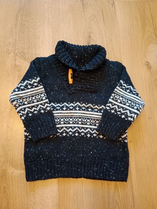 Sweter granatowy Reserved 80