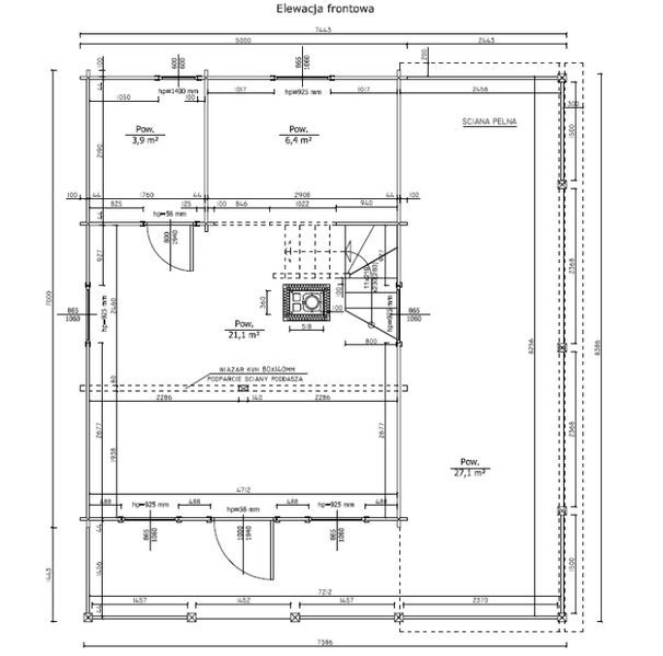 DOM/DOMEK drewniany letniskowy/całoroczny DL P8