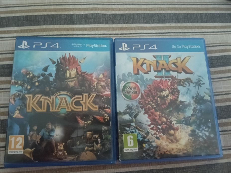 Vendo Knack 1 e  Knack 2 - PS4
