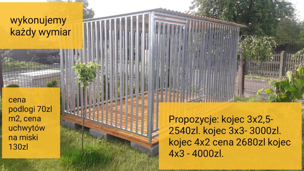 Kojec dla psa ocynkowany. Mocny. Producent.