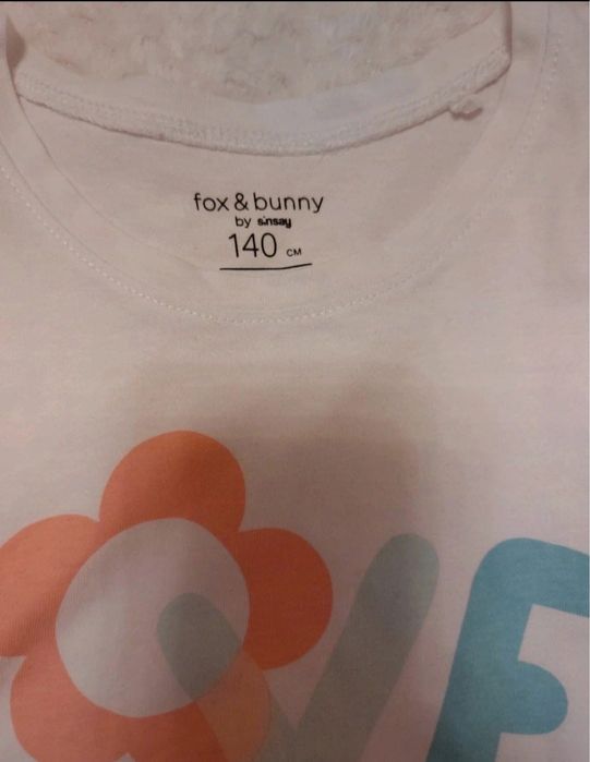 Piżama dziewczęca Sinsay (Fox & Bunny) – rozm. 140 cm