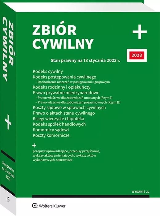 Zbiór cywilny PLUS 2023. Wolters Kluwer. Nowy Produkt